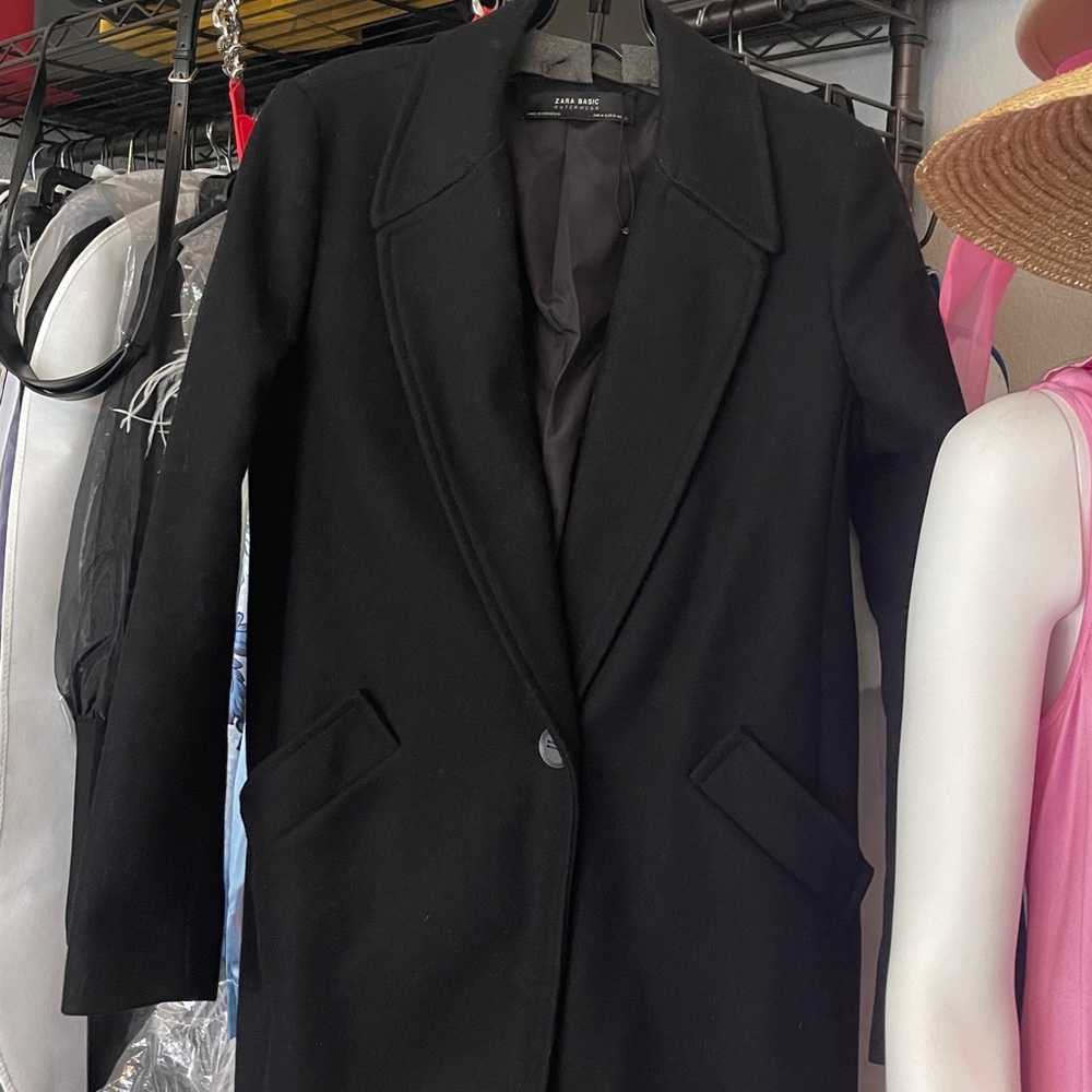 Zara Elegant Black Women's Coat